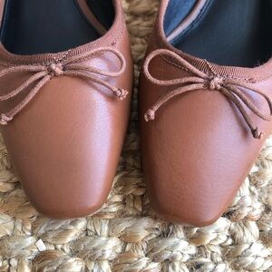 Veronica Beard Cecile Leather Ballet Pump. Size US 7.5 or 38 EUR